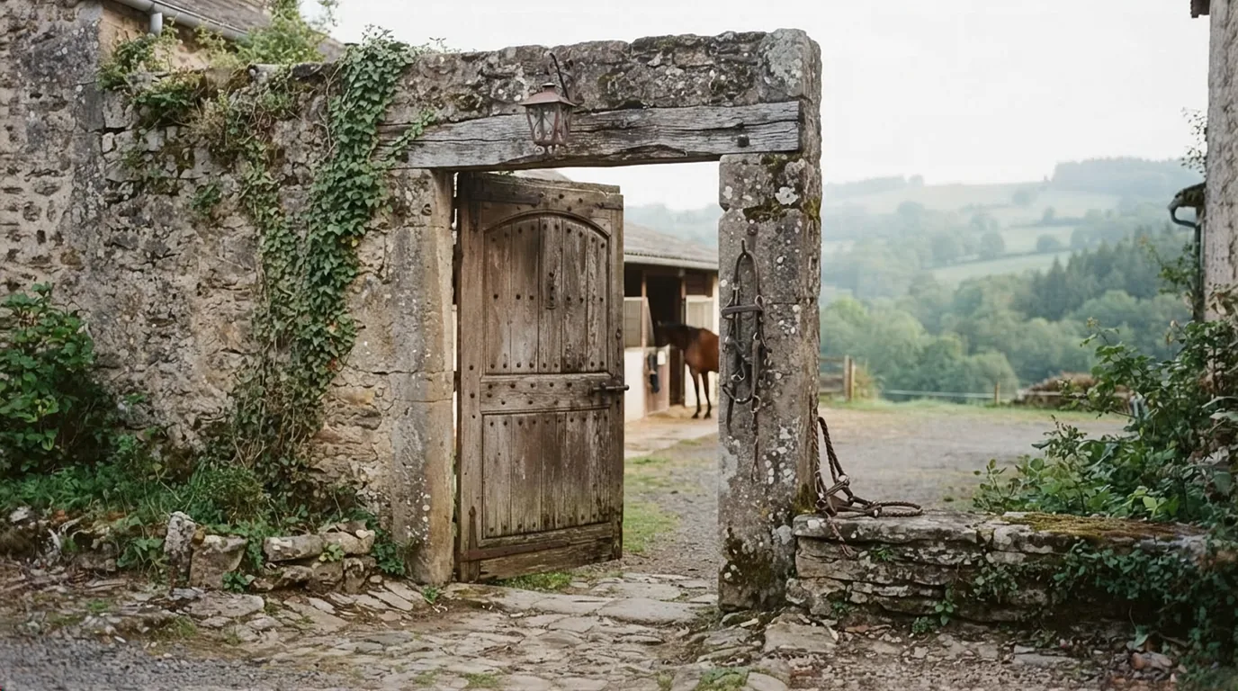 Entrée du La Boissière Périgord, centre équestre à Lalinde