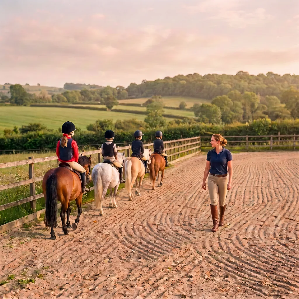 Cours de poney à Lalinde, Dordogne